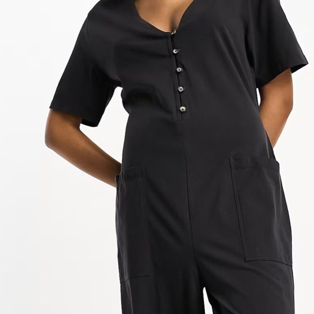 ASOS NWT Button Front Jersey Romper